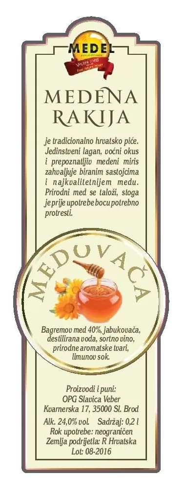 Honiglikör 0,2 l (Geschenkflasche Kroatien)